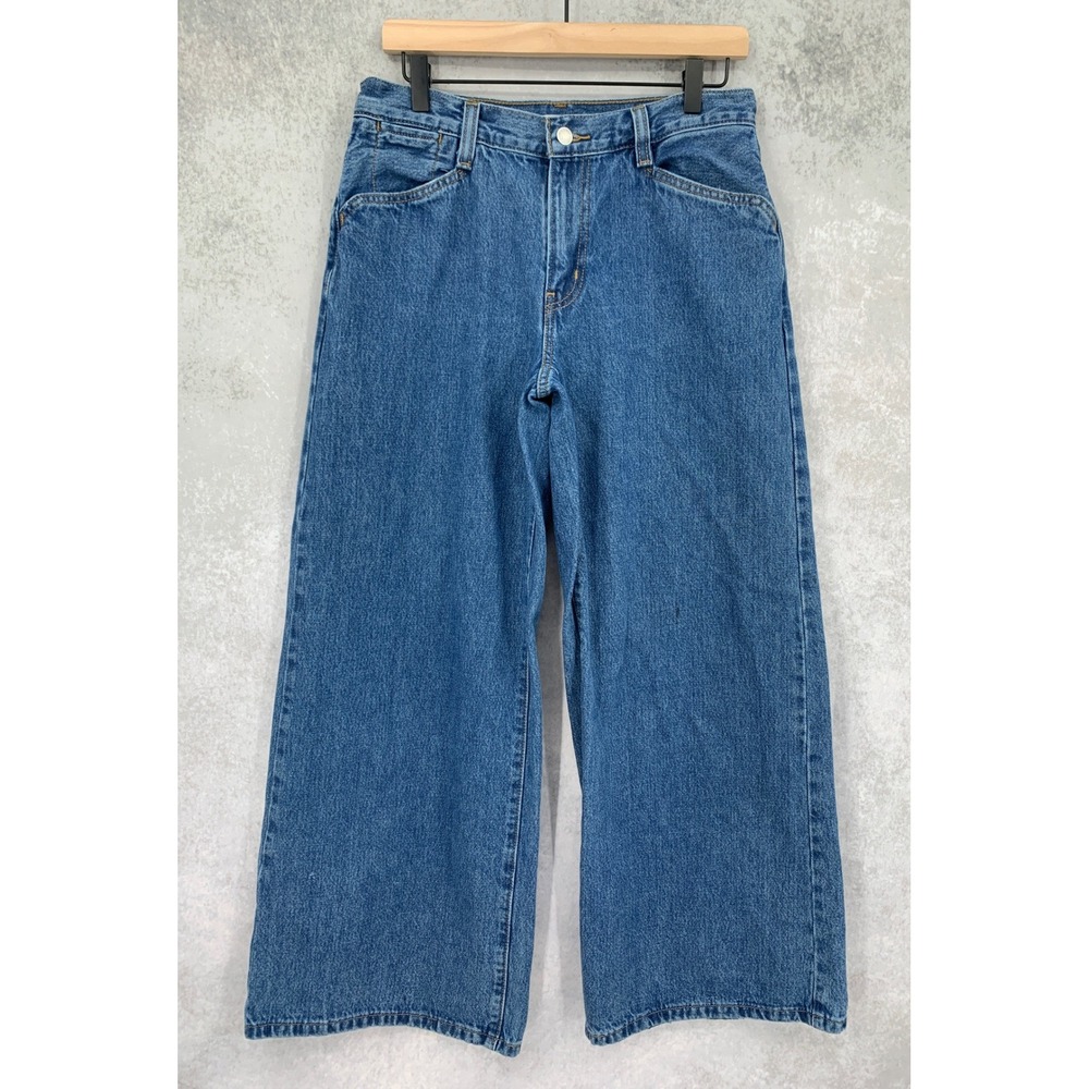 Levis Wide Leg Jeans Womens 29 Blue '94 Baggy Wide Leg Medium Wash Denim Pants